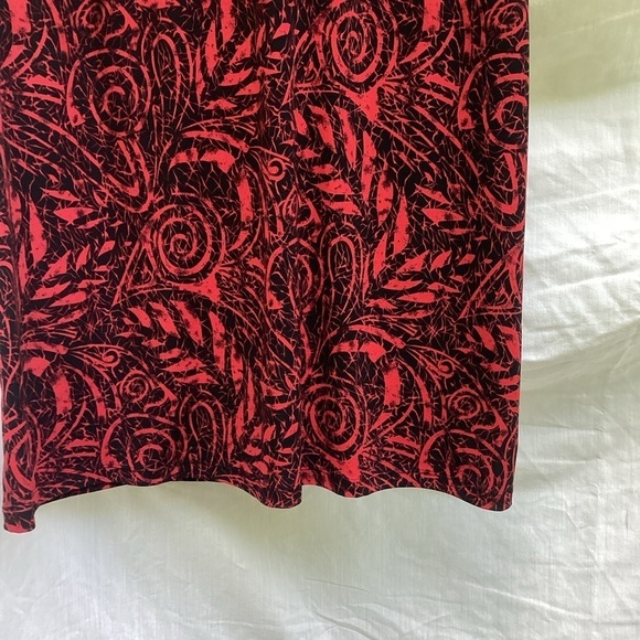 Preseption Women red and black patterned academia dress, size XL - Picture 4 of 9